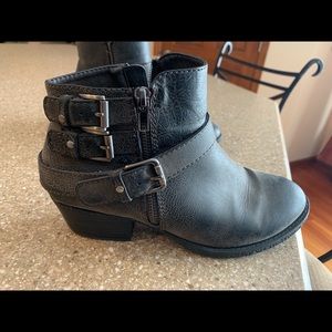 Gray Ankle Boots